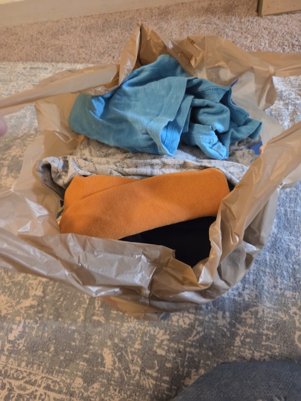 Store bag full of boy themed/fit clothes all 18-24m size & a 3t onesie